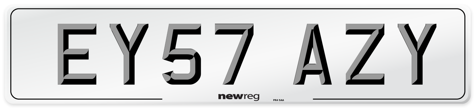 EY57 AZY Number Plate from New Reg